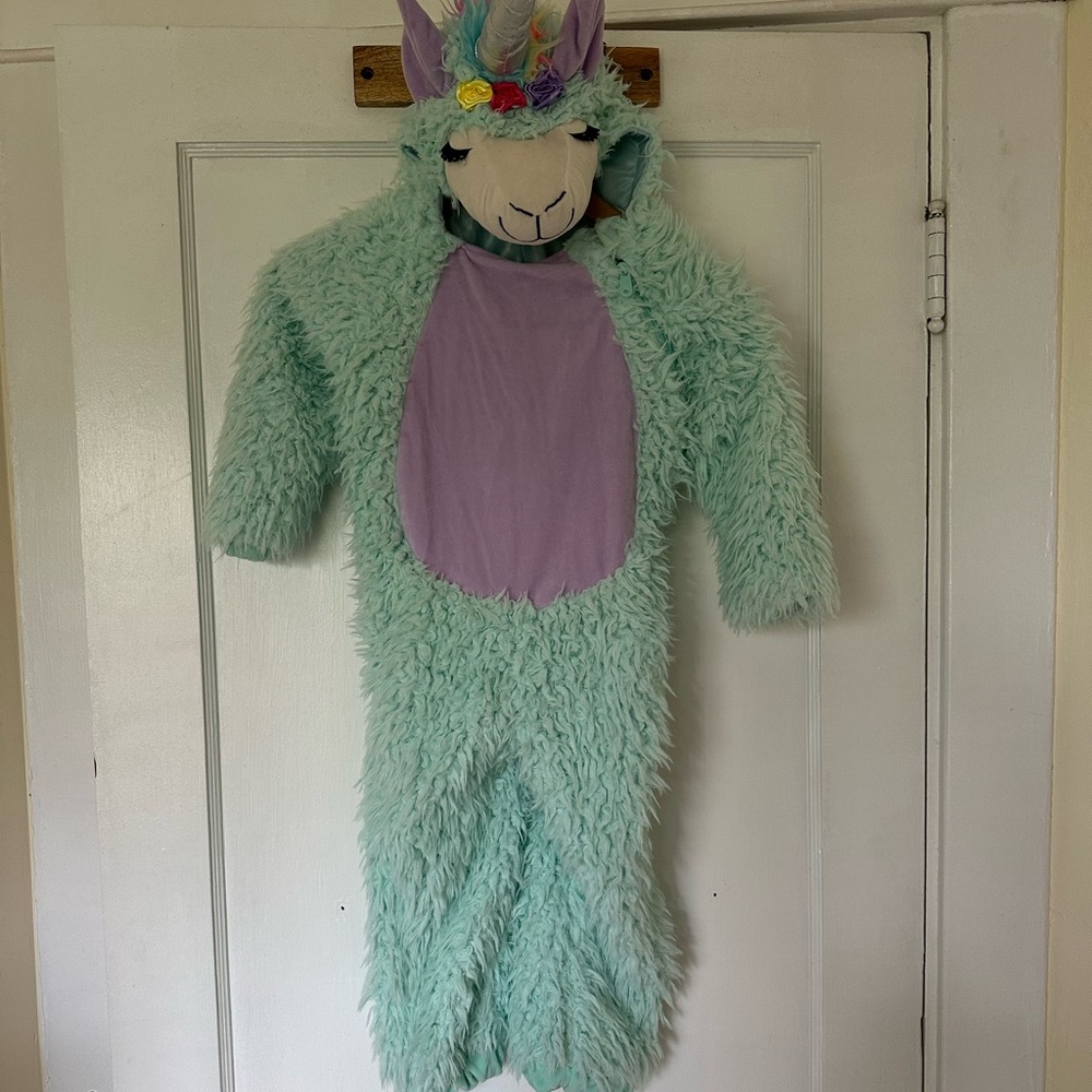 Toddler llama unicorn costume